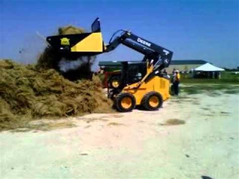 round bale chopper skid steer|picus skid steer bale chopper.